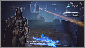 As you have probably guessed, you need to turn on the Evidence Scanner - Shot in the Dark - p. 1 | Side missions - Side missions - Batman: Arkham City Game Guide