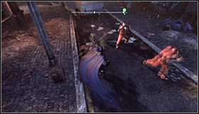 Your objective is reaching the fence #1 and climbing it to the other side - Identity Theft | Side missions - Side missions - Batman: Arkham City Game Guide