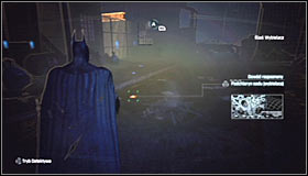 Keep the Detective Mode, as now you will have to follow the bleach traces - Identity Theft | Side missions - Side missions - Batman: Arkham City Game Guide