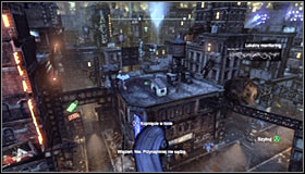 You will be able to approach this side mission after saving Vicki Vale, that is after completing the Rescue Vicki Vale from chopper crash site - The Tea Party | Side missions - Side missions - Batman: Arkham City Game Guide