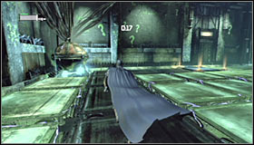 Start off by throwing a Batarang into the question mark in front of you #1 - Enigma Conundrum (riddles 1-9) | Side missions - Side missions - Batman: Arkham City Game Guide