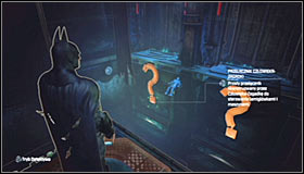 Luckily you dont have to keep a eye on the movements of the domes, as its enough to use the Detective Mode #1 to see where the hostage is being taken - Enigma Conundrum (riddles 1-9) | Side missions - Side missions - Batman: Arkham City Game Guide