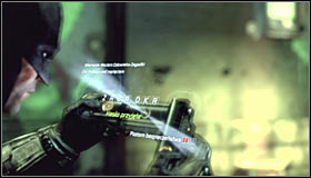 Turn around, take out the Cryptographic Sequencer and use it on the control panel beside the door you came through just a moment ago #1 - Enigma Conundrum (riddles 10-15) | Side missions - Side missions - Batman: Arkham City Game Guide