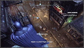 You will be informed of the possibility to approach this mission with a marker on the Arkham City map, pointing an act of violence #1 - Acts of Violence | Side missions - Side missions - Batman: Arkham City Game Guide