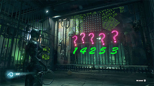 Talk to Catwoman and head towards the green door - Third Riddler trial | Batman Arkham Knight - Riddlers Revenge - Batman: Arkham Knight Game Guide & Walkthrough
