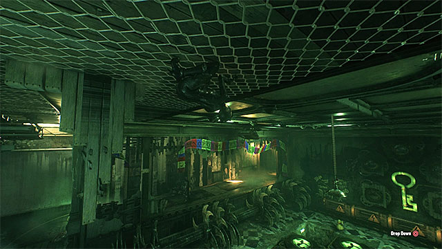 As Catwoman, crawl under the ceiling to reach the game board - Tenth Riddler trial | Batman Arkham Knight - Riddlers Revenge - Batman: Arkham Knight Game Guide & Walkthrough