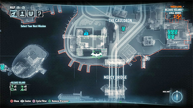 Map of Founders' Island, Collectibles - Founders' Island, Batman Arkham  Knight - Batman: Arkham Knight Game Guide & Walkthrough