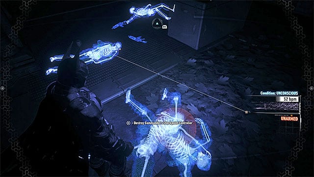 After the battles you must find the unconscious leader (detective mode will be helpful) - Own the Roads | Side missions (Most Wanted) | Batman Arkham Knight - Side missions (Most Wanted) - Batman: Arkham Knight Game Guide & Walkthrough