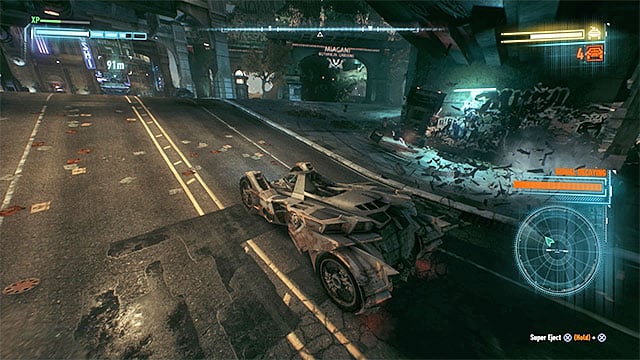 It is a good idea to push the smaller vehicles off the road - Armored and Dangerous | Side missions (Most Wanted) | Batman Arkham Knight - Side missions (Most Wanted) - Batman: Arkham Knight Game Guide & Walkthrough