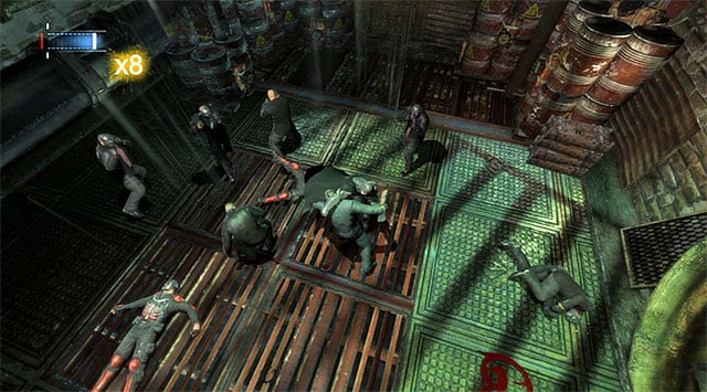 Use skill to respond to the attacks of the martial artists - Uplink the National Criminal Database to the batcomputer | Main storyline - Main storyline - Batman: Arkham Origins Game Guide