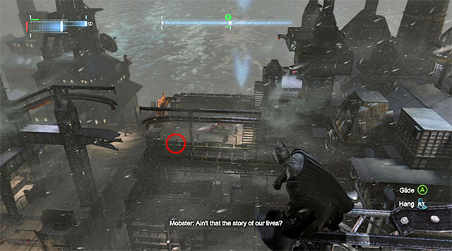 The mill is in the Eastern part of the Industrial District and since the entrance is guarded by armed bandits, I recommend that you take appropriate precautions - Investigate the steel mill - reaching the mill | Main storyline - Main storyline - Batman: Arkham Origins Game Guide