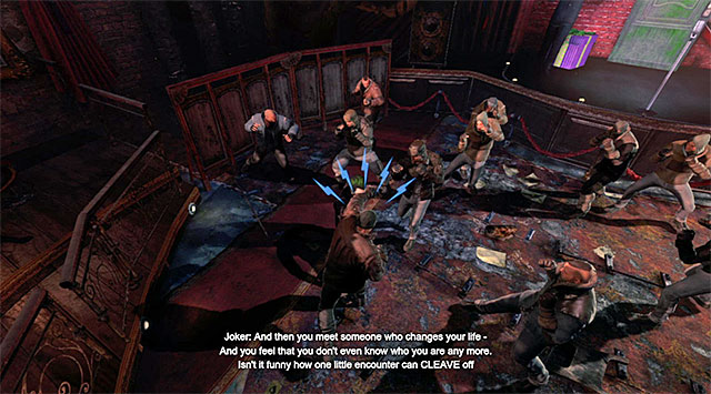 You need to eliminate all of the enemies - Meeting with a psychologist - Joker | Main storyline - Main storyline - Batman: Arkham Origins Game Guide