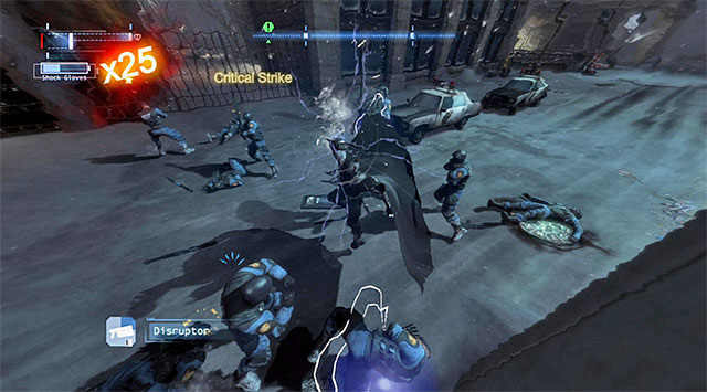 Shock gloves will make it easier to eliminate the best equipped policemen - Scan the corpse in the GCPD morgue | Main storyline - Main storyline - Batman: Arkham Origins Game Guide