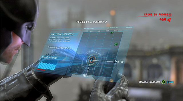 You need to decode Deadshots transmission - Deadshot | Most Wanted - Most Wanted - Batman: Arkham Origins Game Guide