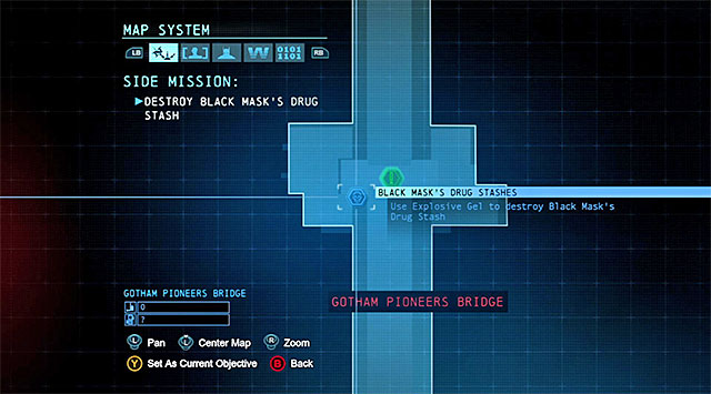 Location of the third stash - Black Mask | Most Wanted - Most Wanted - Batman: Arkham Origins Game Guide