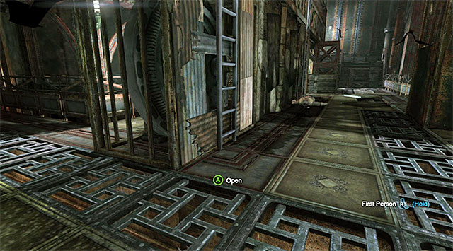 You can hide here in the venting shafts, among others - Locate Fireflys bombs | Main storyline - Main storyline - Batman: Arkham Origins Game Guide