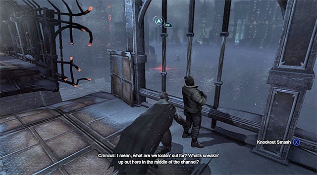 The first sniper - Disarm the bomb at the south pillar | Main storyline - Main storyline - Batman: Arkham Origins Game Guide