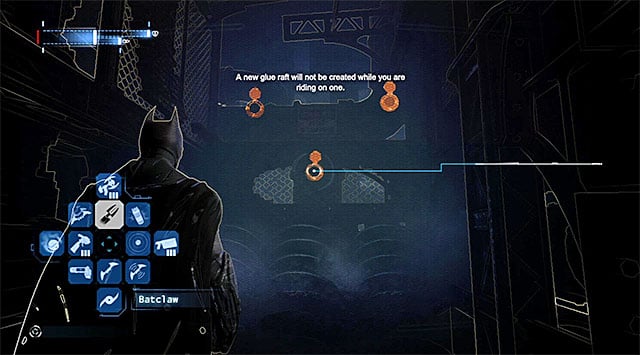 Aim the glue grenades at two other pipes (they are located on the right) - Gain access to Blackgate Prison via the sewers | Main storyline - Main storyline - Batman: Arkham Origins Game Guide