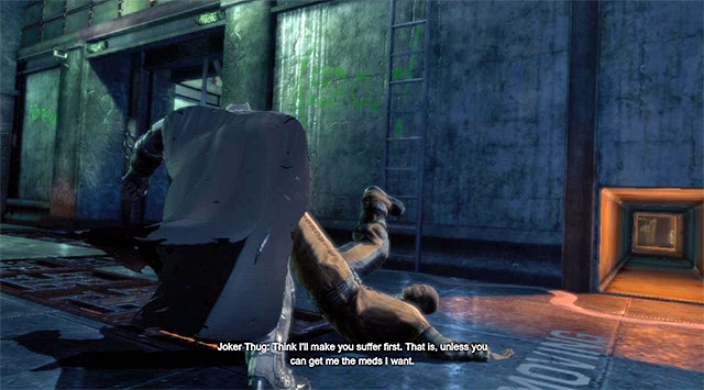 Attack the enemy when he stops near the shafts exit - Stop the Joker #2 - nexus | Main storyline - Main storyline - Batman: Arkham Origins Game Guide