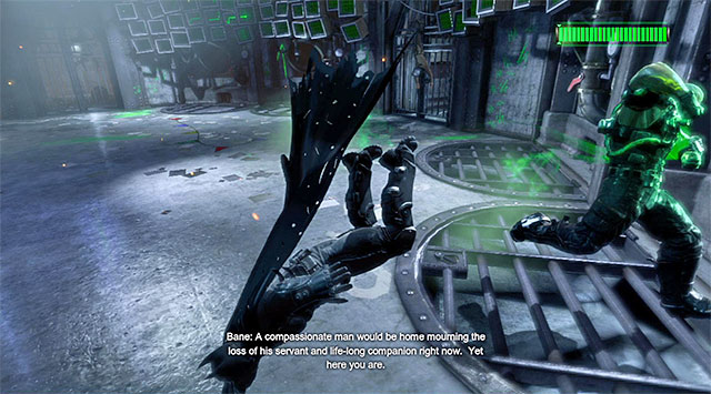Perform flawless dodges and prevent Batman from colliding with Bane - Defeat Bane #2 | Main storyline - Main storyline - Batman: Arkham Origins Game Guide