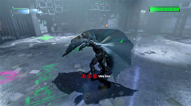 Start by stunning Bane with the cape - Bane #2 | Boss fights - Boss fights - Batman: Arkham Origins Game Guide