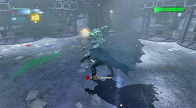 Do not forget to press the correct button combination at the end - Bane #2 | Boss fights - Boss fights - Batman: Arkham Origins Game Guide