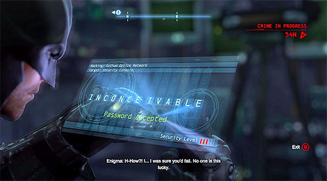 Return to the higher level and make it over to the balcony shown in screenshot 1 - The tower in the Diamond District | Casefile Reports - Casefile Reports - Batman: Arkham Origins Game Guide