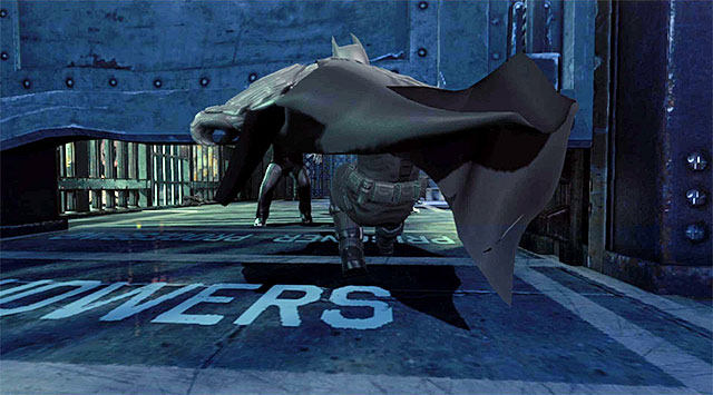 You need to slide here - Gain access to the Execution Chamber | Main storyline - Main storyline - Batman: Arkham Origins Game Guide