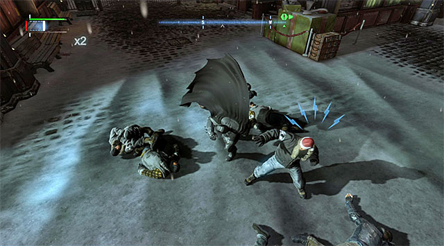 Take to the arms dealer only at the very end - Interrogate Penguins arms dealer #2 | Main storyline - Main storyline - Batman: Arkham Origins Game Guide