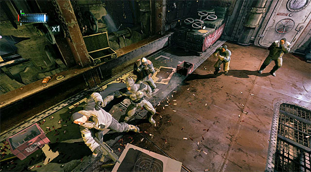 Be on the lookout for the enemies with firearms - Track down the Penguin | Main storyline - Main storyline - Batman: Arkham Origins Game Guide