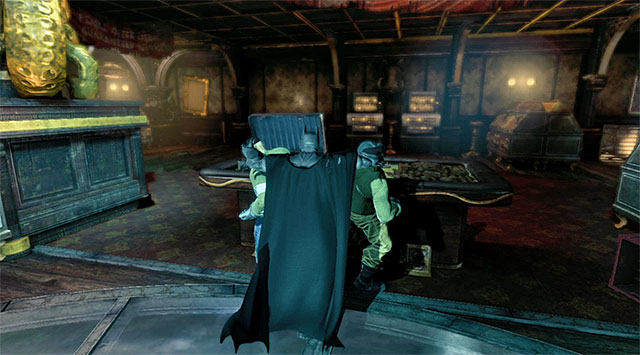 You may now approach the remaining enemies - Gain access to Penguins office - Upper Deck | Main storyline - Main storyline - Batman: Arkham Origins Game Guide