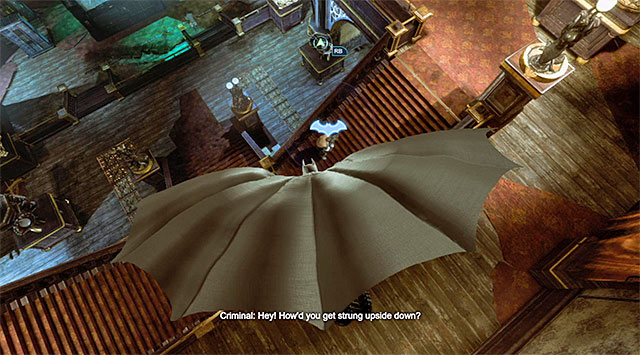 Always pick the enemies who patrol the area alone - Gain access to Penguins office - Theatre | Main storyline - Main storyline - Batman: Arkham Origins Game Guide