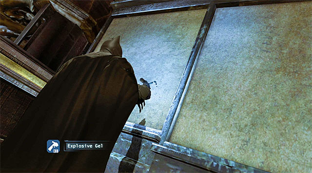 An example weakened wall - Gain access to Penguins office - Theatre | Main storyline - Main storyline - Batman: Arkham Origins Game Guide