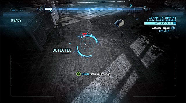 the phone - Solve the crime scene inside Lacey Towers | Main storyline - Main storyline - Batman: Arkham Origins Game Guide