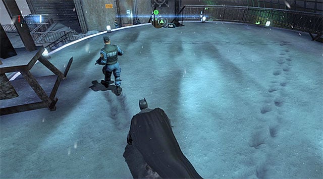 The guard on the helipad - Gain access to the GCPD via the rooftop | Main storyline - Main storyline - Batman: Arkham Origins Game Guide
