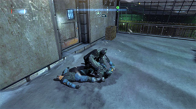 You can knock down and finish out both of the guards simultaneously - Gain access to the GCPD via the rooftop | Main storyline - Main storyline - Batman: Arkham Origins Game Guide