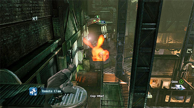 It pays off to drag the enemies into explosive items - Access the GCPD servers - bullpen | Main storyline - Main storyline - Batman: Arkham Origins Game Guide