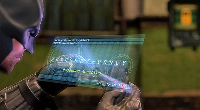 Use the hook to make it over to the balconies above [Cell Block Access] and continue your path along the basement of the precinct - Access the GCPD servers - returning to the server room | Main storyline - Main storyline - Batman: Arkham Origins Game Guide