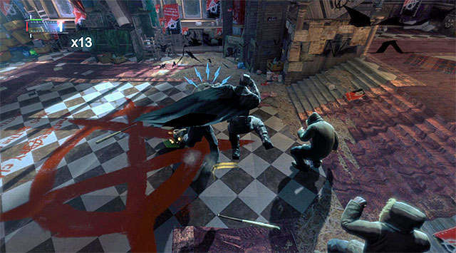 The first phase of the battle is quite easy - Anarky | Boss fights - Boss fights - Batman: Arkham Origins Game Guide