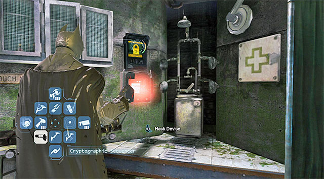 The box with the collectible and the control panel - The best hidden datapacks - Extortion File 10 (Industrial District) | Enigma Datapacks - Enigma Datapacks - Batman: Arkham Origins Game Guide