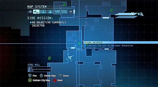 You can find this collectible in the Steel Mill - The best hidden datapacks - Extortion File 10 (Industrial District) | Enigma Datapacks - Enigma Datapacks - Batman: Arkham Origins Game Guide