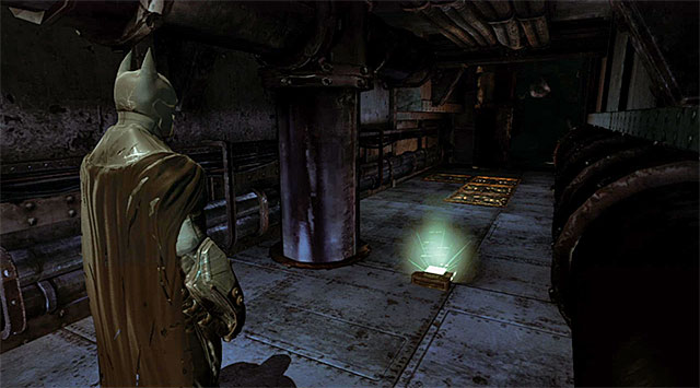 The collectible is in a seemingly inaccessible area in the Northern part of the Theater - The best hidden datapacks - Extortion File 6 (Amusement Mile) | Enigma Datapacks - Enigma Datapacks - Batman: Arkham Origins Game Guide