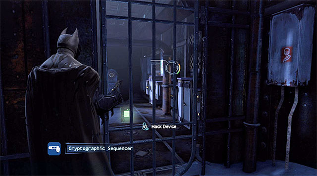 The collectible is in the Boiler Room Maintenance Corridor] between the lower part of the freight elevator shaft and the boiler room - The best hidden datapacks - Extortion File 12 (Gotham Pioneers Bridge) | Enigma Datapacks - Enigma Datapacks - Batman: Arkham Origins Game Guide