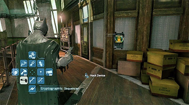 Start in the GCPD - Bullpen and explore the North-Western part of its upper level - The best hidden datapacks - Extortion File 20 (Burnley) | Enigma Datapacks - Enigma Datapacks - Batman: Arkham Origins Game Guide