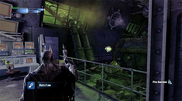 The collectible is to the right of Enigmas computer - The best hidden datapacks - Extortion File 20 (Burnley) | Enigma Datapacks - Enigma Datapacks - Batman: Arkham Origins Game Guide