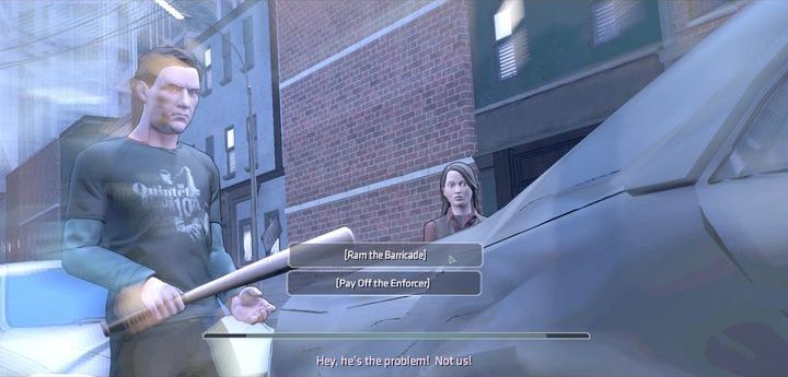 An important decision awaits you once youve talked to the barricade guards - Chapter 3 - Home Sweet Home | Walkthrough - Episode 4: Guardian of Gotham - Batman: The Telltale Games Series Game Guide