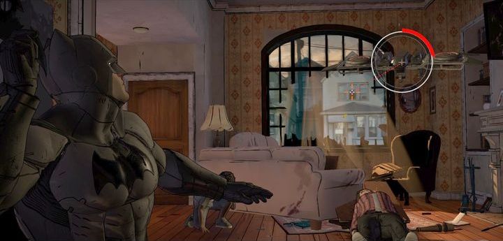 Once youve talked to the boy, youll need to avoid the attacking drone - Chapter 4 - Back to Business | Walkthrough - Episode 4: Guardian of Gotham - Batman: The Telltale Games Series Game Guide