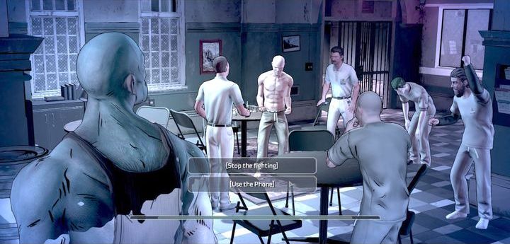 The scuffle between the inmates and the guards found in the second episode is the second important choice - Important Choices in Episode 4: Guardian of Gotham - Episode 4: Guardian of Gotham - Batman: The Telltale Games Series Game Guide