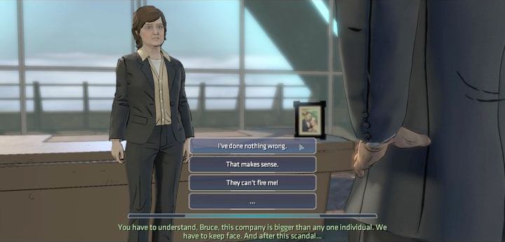 As you can see the first choice does not have a lot of impact on the storyline, and right after the action is over, you will be transported to the Wayne Enterprises HQ - Chapter 3 - Hostile Takeover | Walkthrough - Episode 3: New World Order - Batman: The Telltale Games Series Game Guide