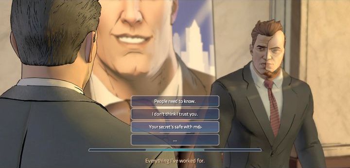 The chapter will begin when you arrive at the city hall and talk to Harvey - Chapter 5 - Third Wheel | Walkthrough - Episode 3: New World Order - Batman: The Telltale Games Series Game Guide